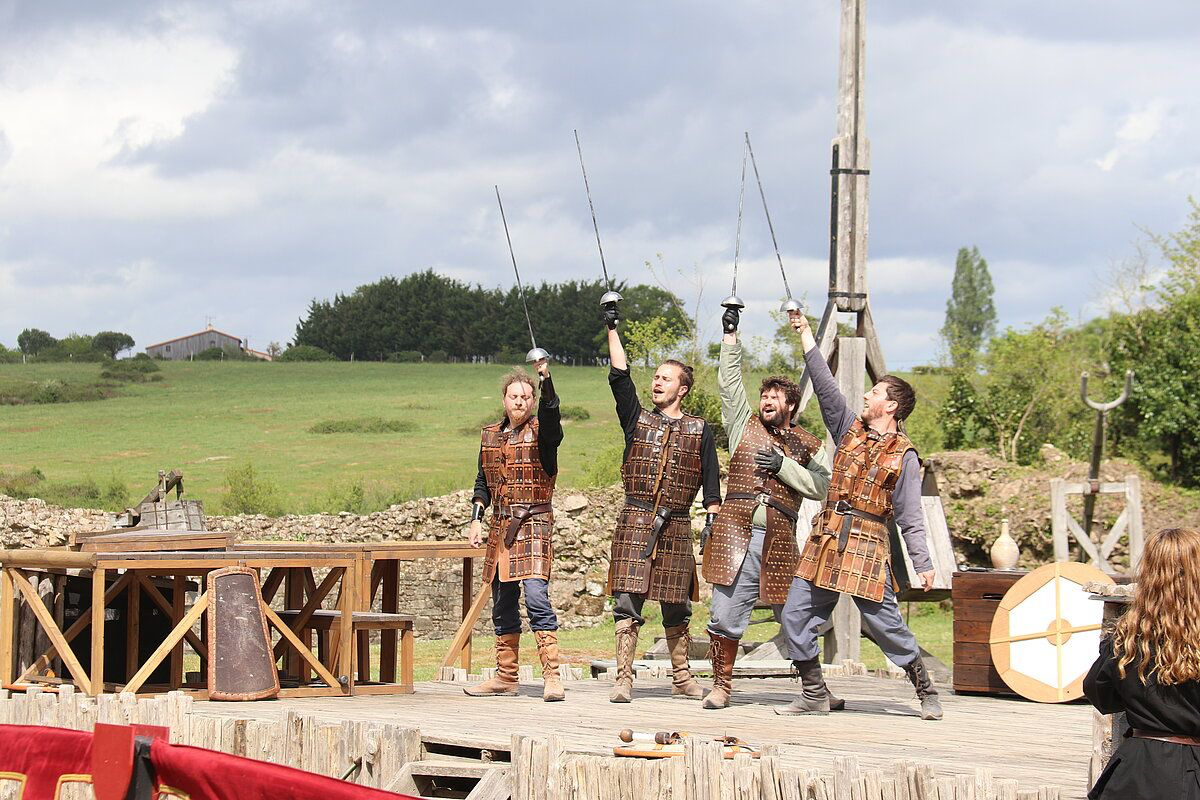 An open-air performance at a heritage site